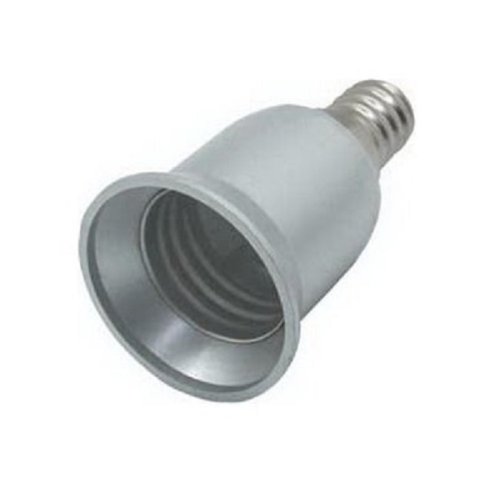 Патрон-переходник прямой Ecola Base Е14 / Е27 Серебряный фото Патрон-переходник прямой Ecola Base Е14 / Е27 Серебряный картинка